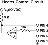 Typical heater control circuitry Typical heater control circuitry